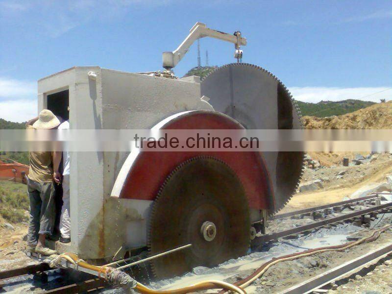 TJSN Double Blade Stone Cutting Machine For Granite Quarries