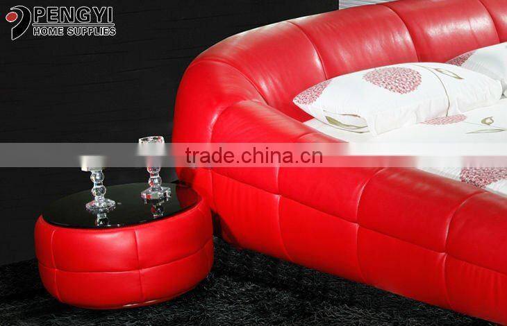 modern leather home bed furniture