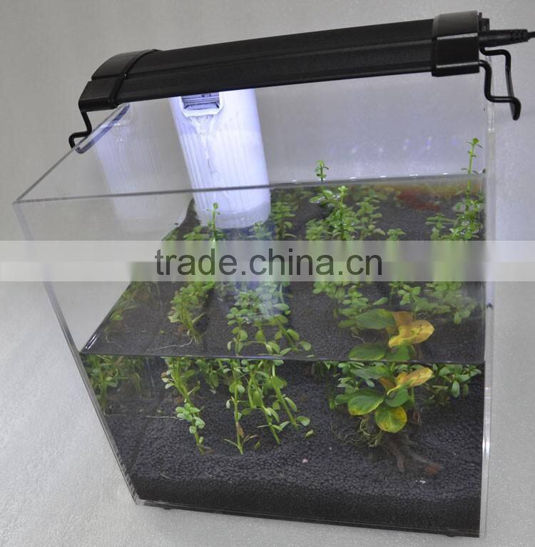 Factory sale mini glass skimmer color changing led light reef tank