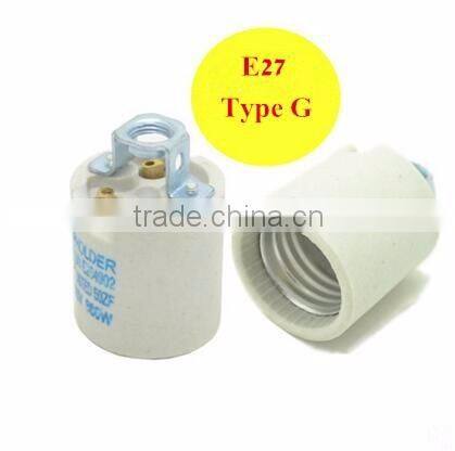Porcelain Ceramics E27 light bulb lamp socket base holder