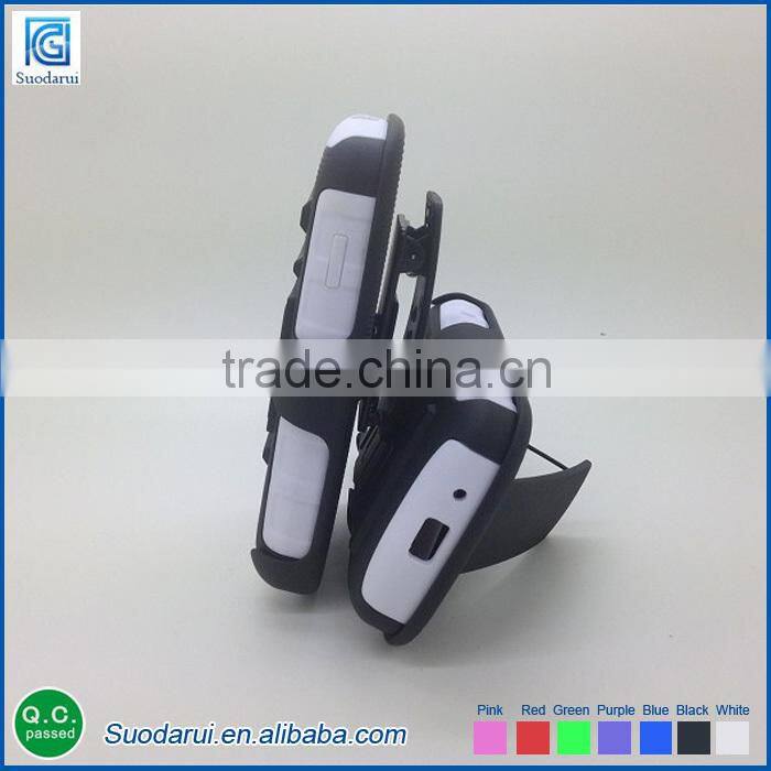 3 in 1 PC+TPU anti-skidding Hybrid Combo hard back cover case for Alcatel one touch pop C1-4015A