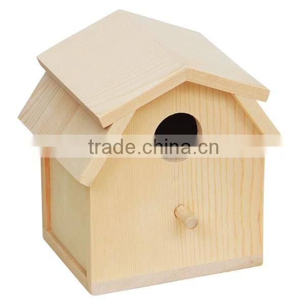 2016 Wholesale FSC handamde custom cheap wooden bird house