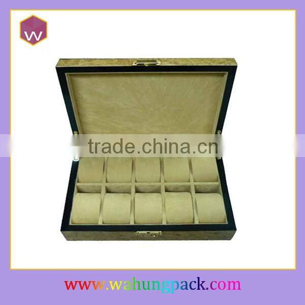 Long Wood Watch Box 10 & Rotating Watch Box Cushion Making Wood