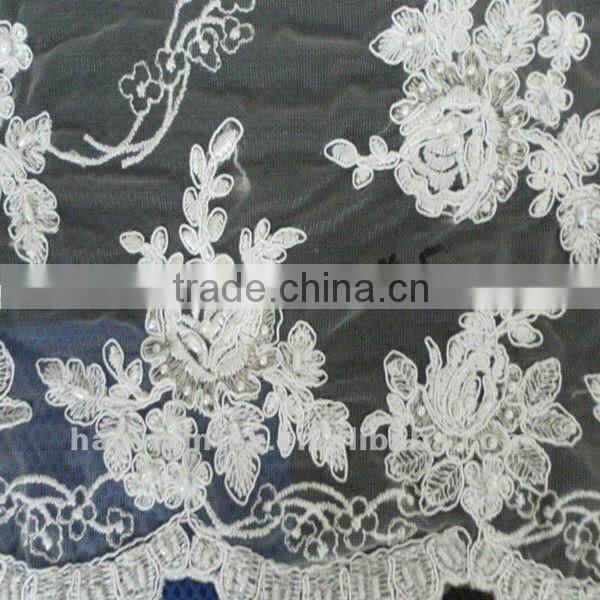 Spangle Embroidery Lace Fabric for Wedding