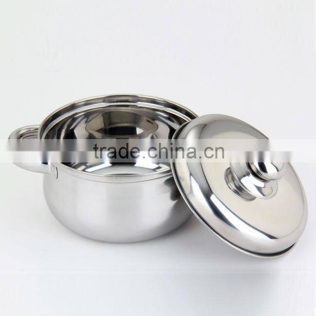 410# Stainless Steel 6 pcs Belly-shape Metal Cookware
