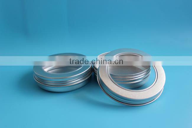 100g Aluminum tin jar with window cap