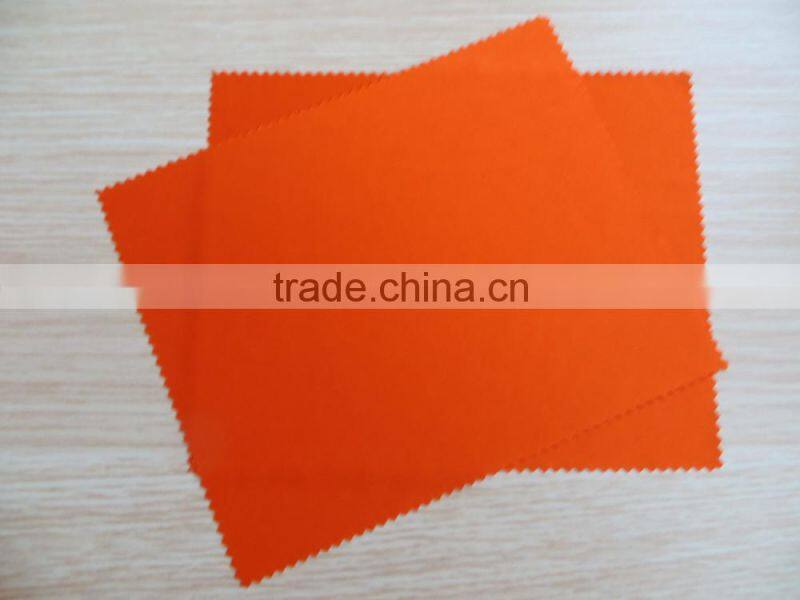 orange microfiber wear glasses cleaning cloth