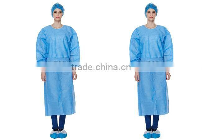 China supplier hospital Isolation gown coverall PP coverall
