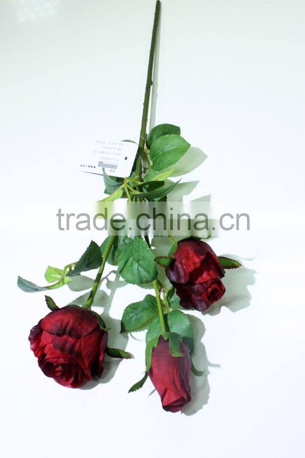 weddings decoration 2016 three head rose factory direct artificial flowers