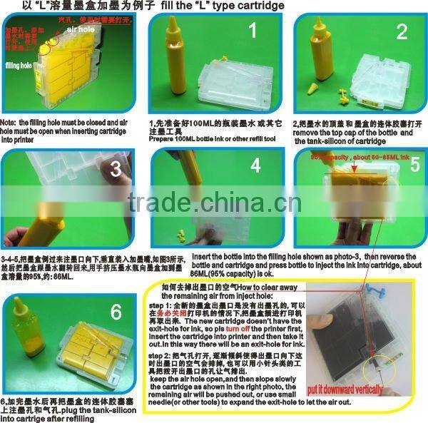 compatible gel ink &sublimation ink for Ricoh GX e2600,e3300,e3300N,e3350N,e5050N,e5500,e5550N,e7700(GC-31