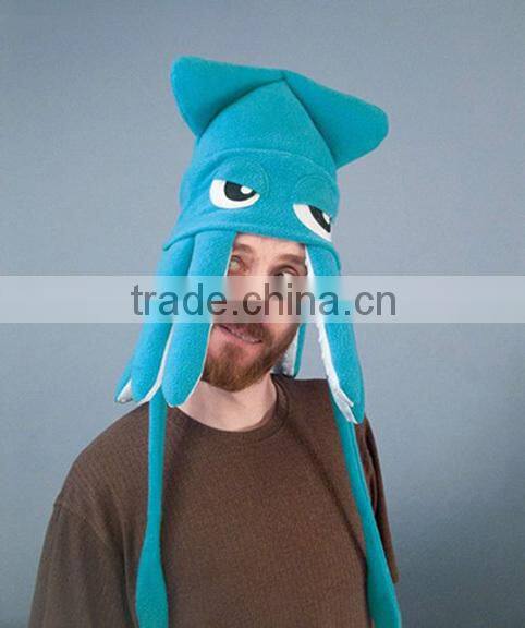 Innovative plush squid hat for sale