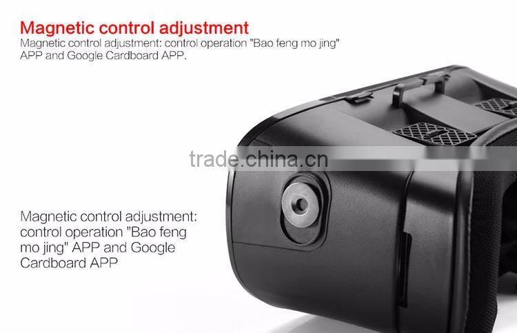 2016 new products vr box 3d plastic glasses With compact portable design