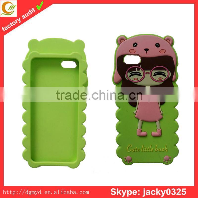 factory supply good price hot sale animal shaped silicone phone case