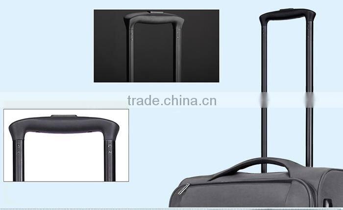 cheap fabric materical luggage bag with big pocket