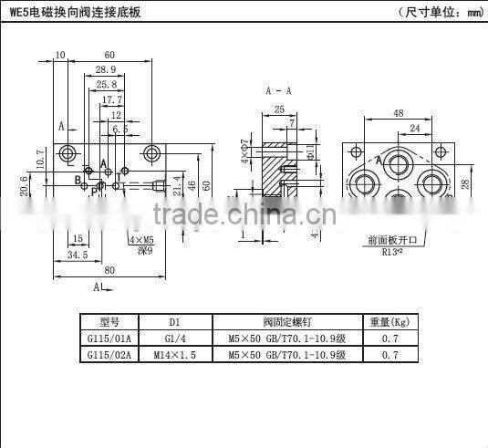 WE5 direct acting solenoid valve