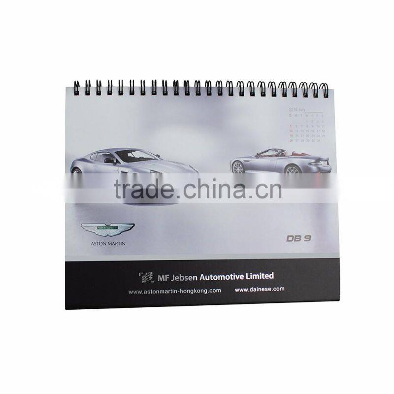 Wholesale 4 color car picture desktop calendar