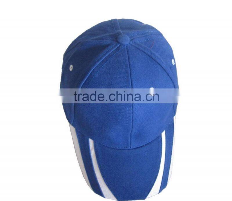 Designed 6 panel baseball cap