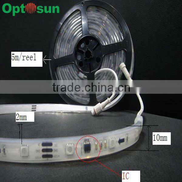 High quality 12 volt led light strips dmx rgb led strip light flexible 5m