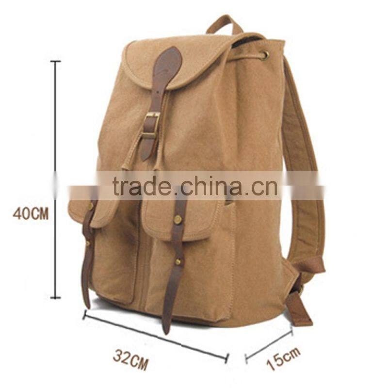 2016 Fashion Laptop Wholesale Blank Canvas Backpacks For School Student Backpack Bag