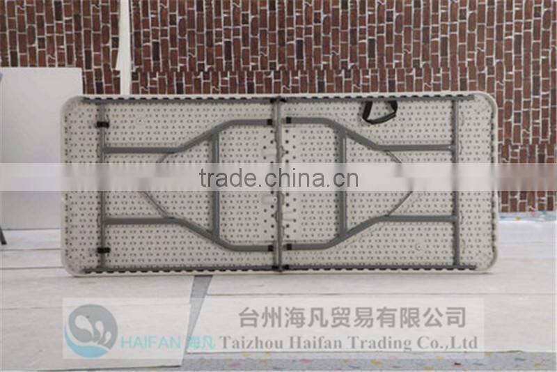 durable180cm white outdoor plastic folding study table and chair with lock/high quality plastic study table