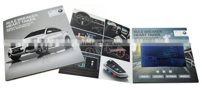 shenzhen factory wholesale 7 inch HD Digital advertising lcd video greeting card