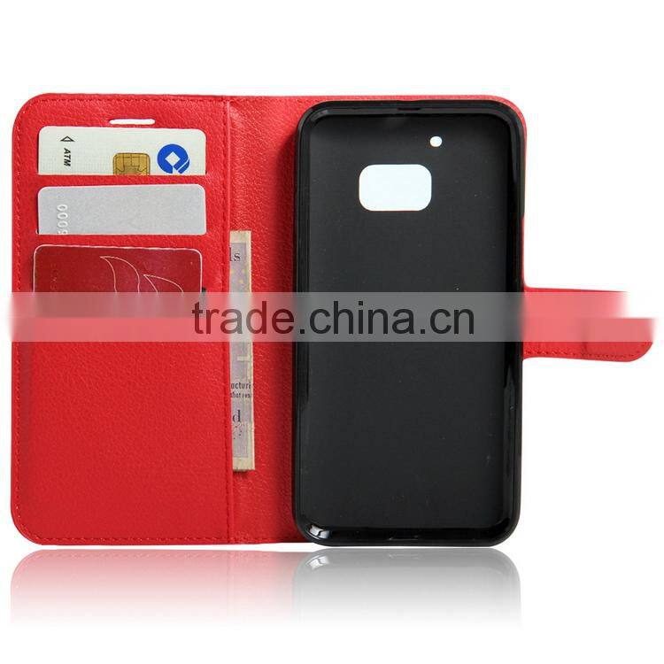 Popular new products leather phone case for htc m10