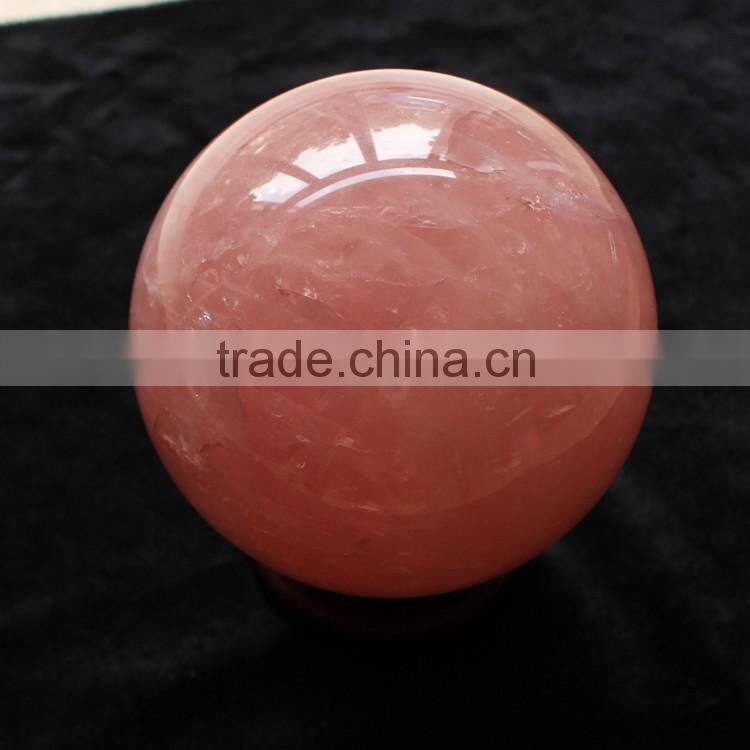 natural rock carved rose quartz crystal spheres for healing