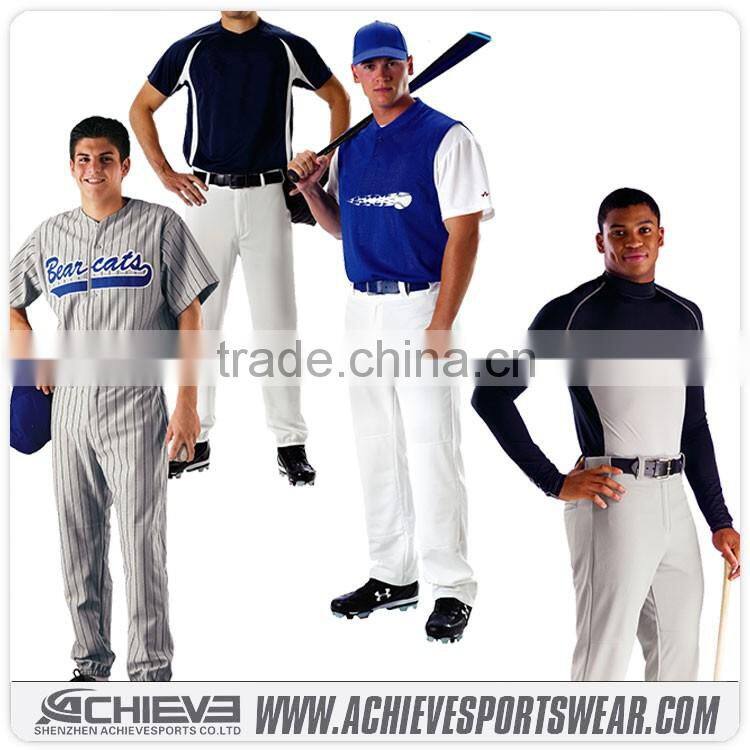 2016 custom designed fashion sleeveless baseball jersey sublimated baseball shirt