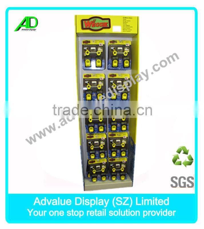 Shenzhen Factory direct 4 Tier Corrugated Cardboard Sidekick Display