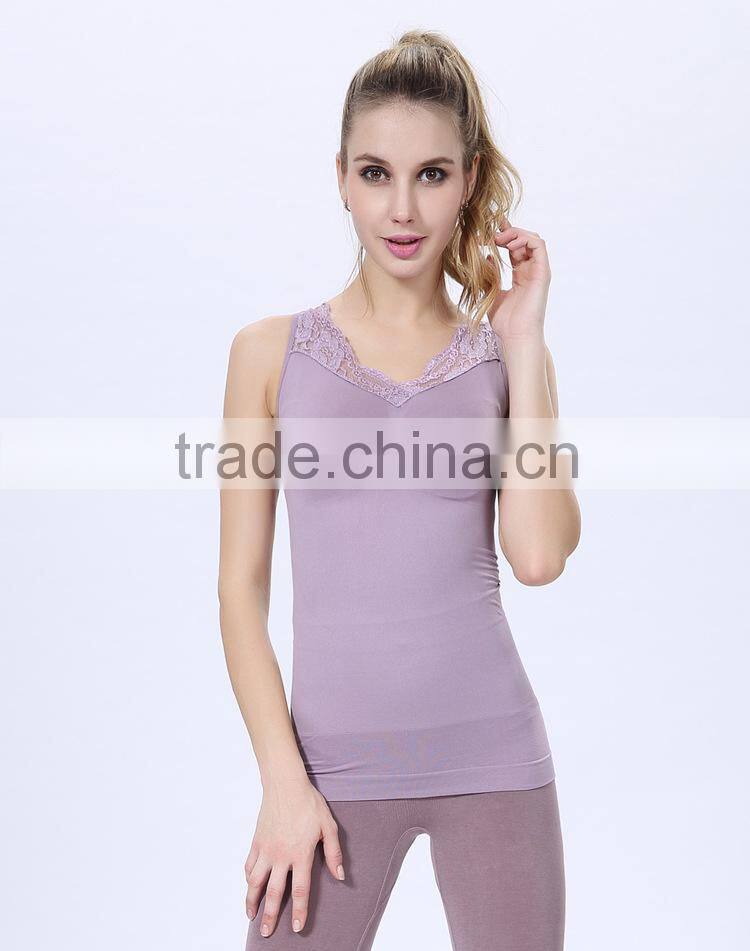 Women sleeveless slimming vest,female seamless body suit underwear,Body sculpting underwear NY114