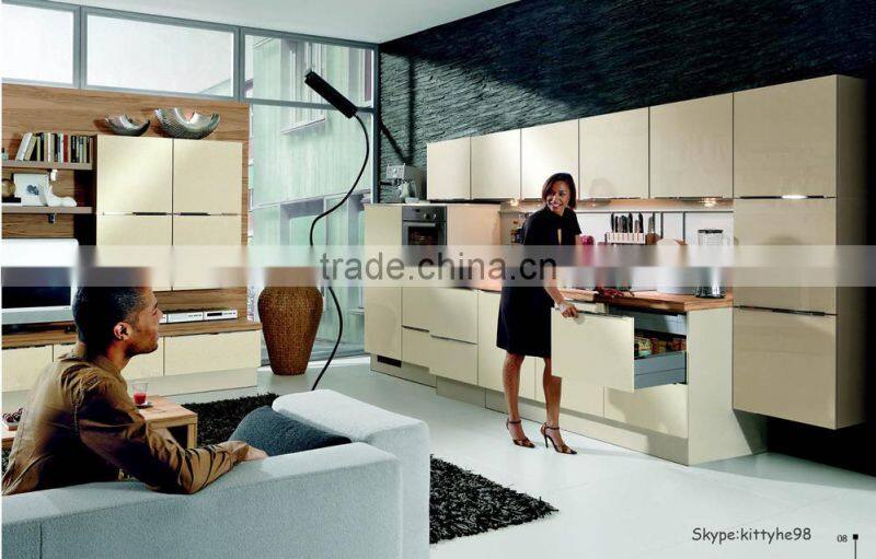 IOS certificate acrylic kitchen cabinet door interior , kitchen cabinet door