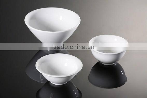 H0838 manufactorers porcelain white ceramic round shape white bowl