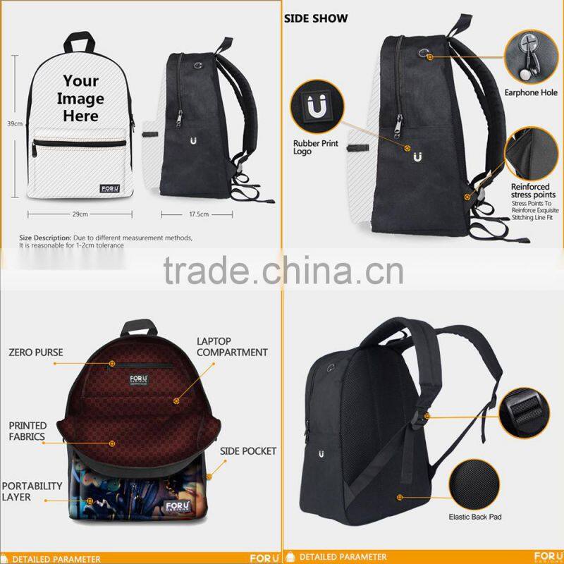 Custom design your own school bag backpack
