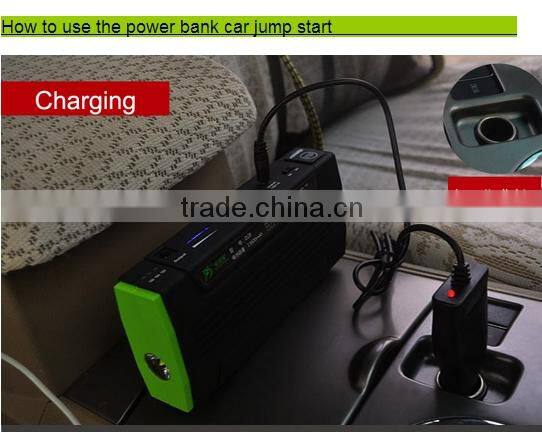 Multi-function power bank 13600mAh 13600mAh jump start car battery pack