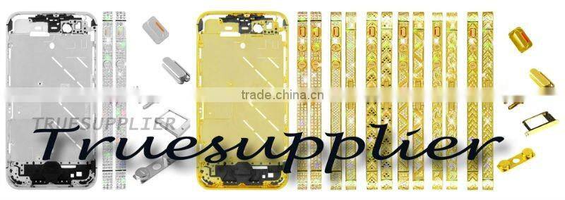 New luxury design Silver Diamond Housing Middle Plate for iPhone 4S Arrow Design Golden Color