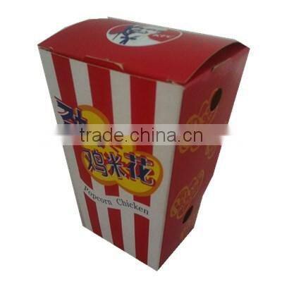 customize fried chicken box popcorn take away box