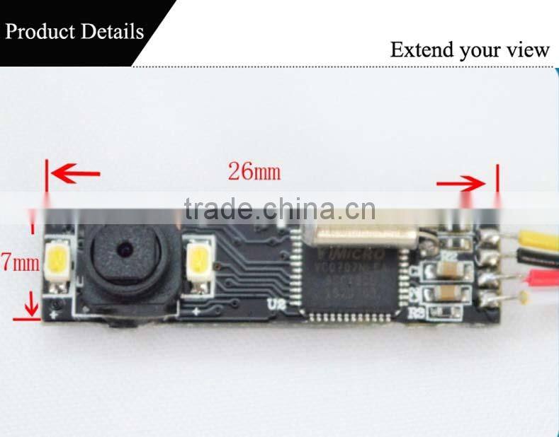7.0mm diameter color cmos board camera module for medical camera
