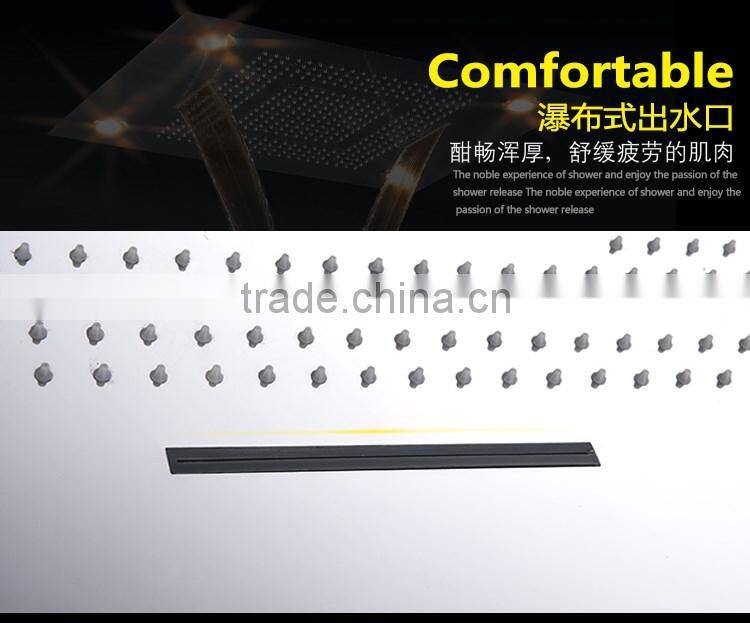 LABRAZE LE800600 shower panel with LED light and thermostatic faucet