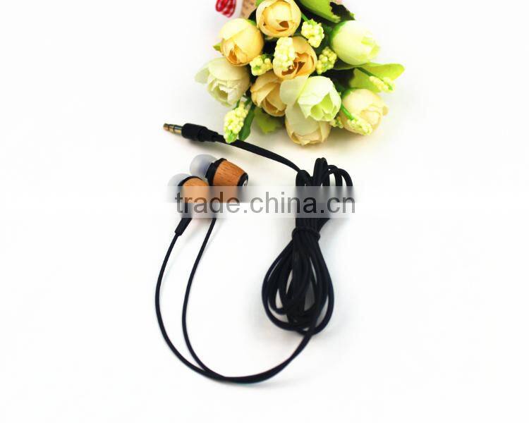 Wooden Earphones ,Custom Earphones In Bulk,Hot Sale Earphone