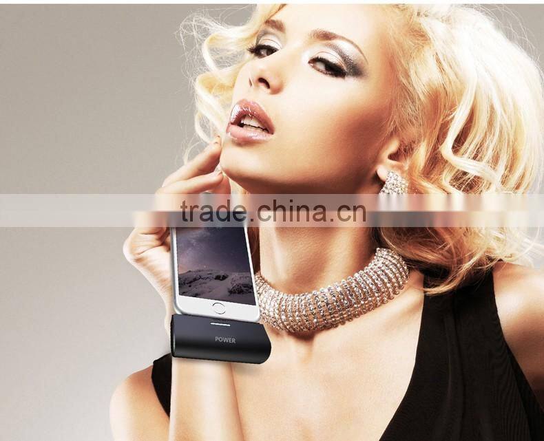 Shenzhen factory 2600mAh Wireless Mini tail plug power bank External Portable Battery Power Bank Charger For iPhone and Samsung