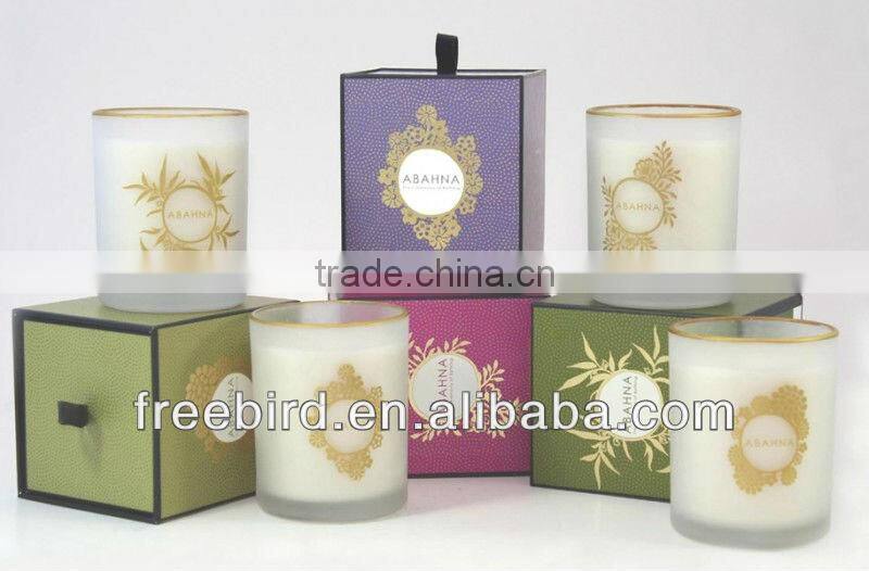 Natural Aroma Custom Glass Jar Candle