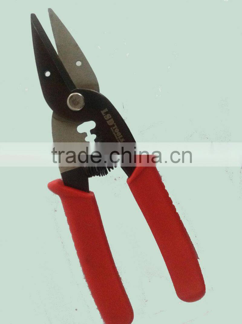 LS-104C multi-function tool 30mm max cable cutter,1.5-2.5mm2 wire stripper automatic rebound spring cable cutter stripper