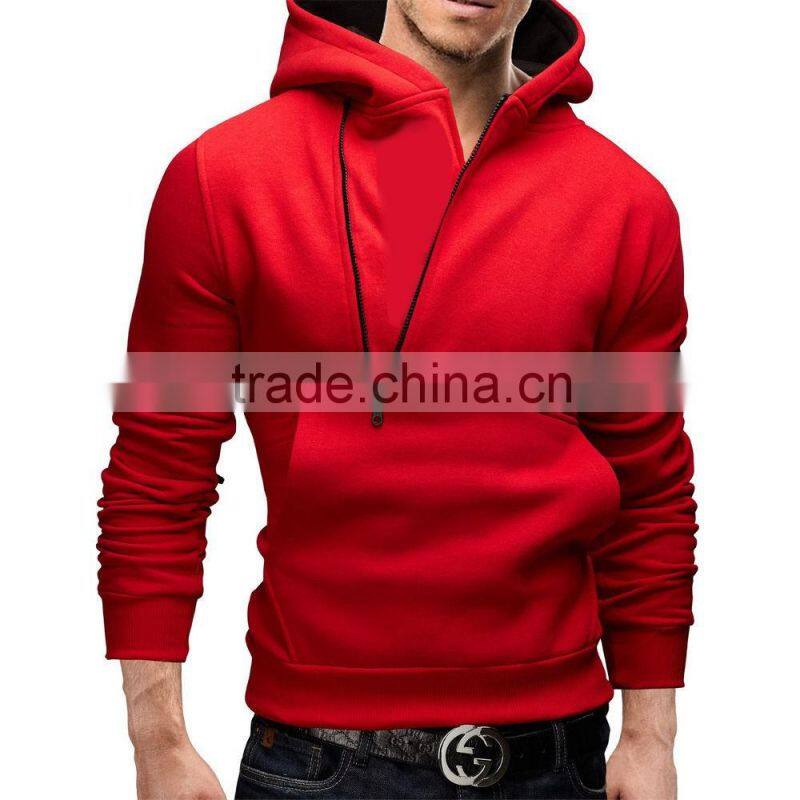 Daijun oem fashion Sweats Long sleeve any colour cheap high quality mens side zipper hoody
