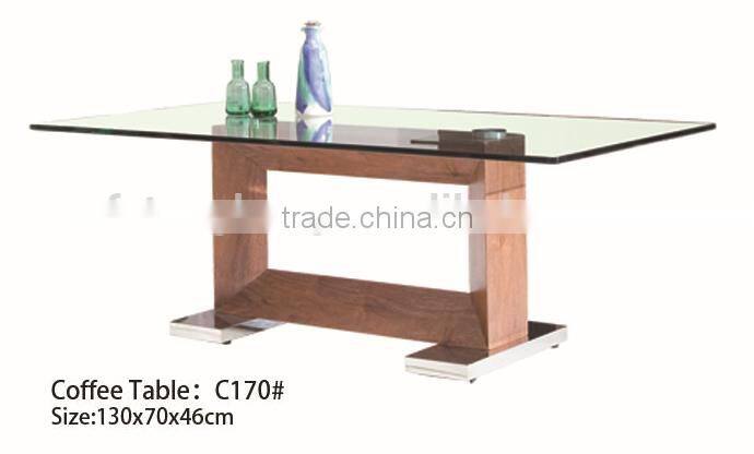 TB veneer metal small glass mini coffee table