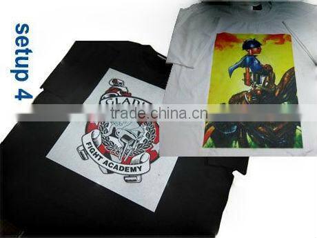 Multi color flatbed printer for t shirt/digital flatbed printer for garment.