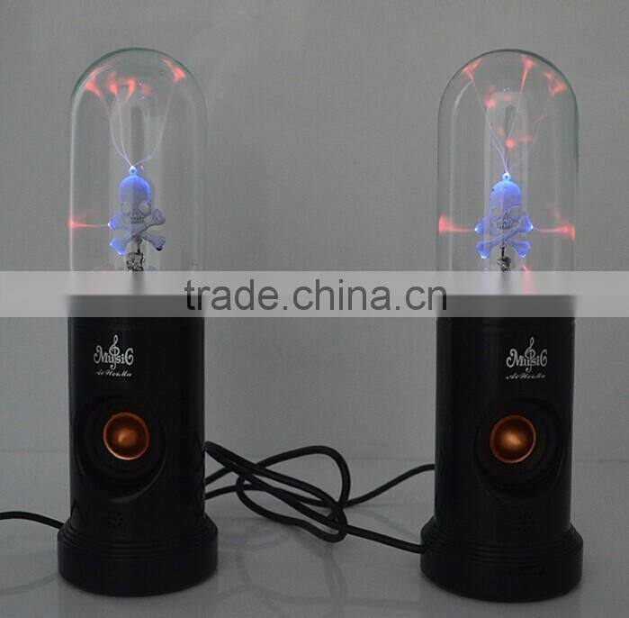 F-1236 Plasma Skull Light Mini bluetooth Speaker With Sound Responsive Light Show