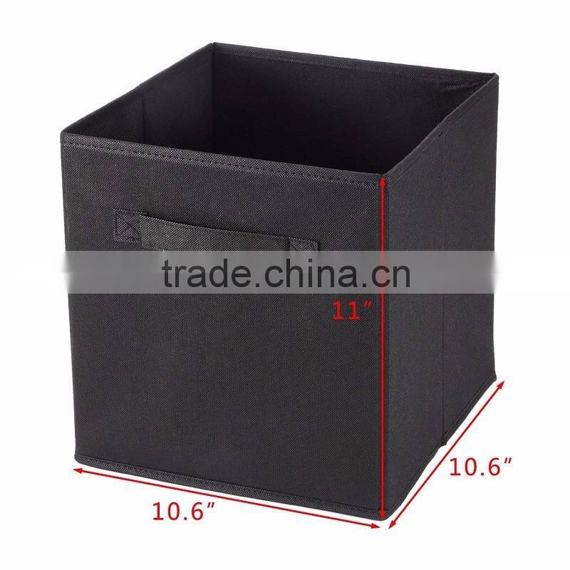 Non-woven Fabrics Foldable Storage Folding Bin Cube Basket Laundry Hamper