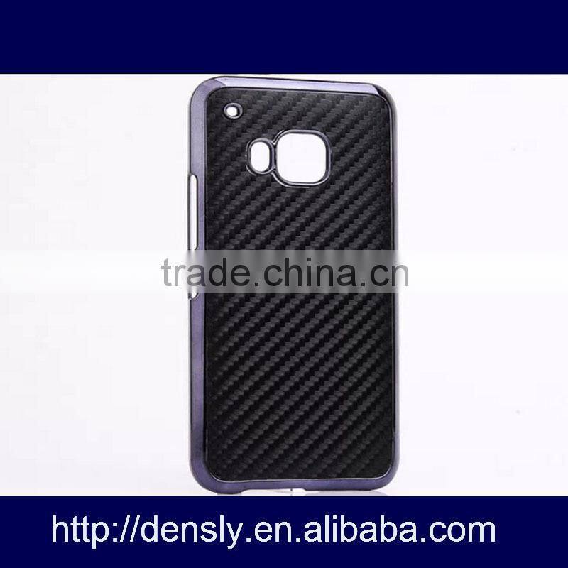 mobile phone pc +leather Metal mobile phone case for HTC ONE M9