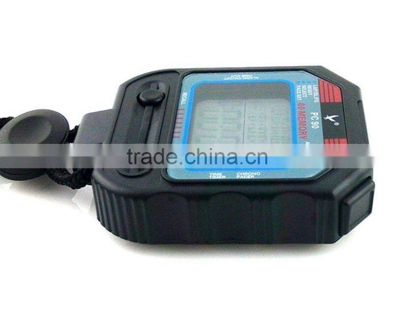 Fine Professional Sports Large Screen 60 split recallable memory Stopwatch Timer PC90