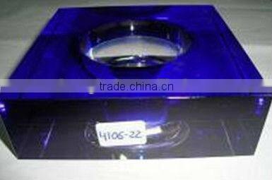 Amber color crystal lamp shade